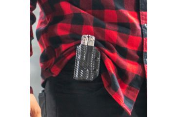 Image of StatGear Kydex Sheath for Leatherman Free P4, Carbon Fiber Black, LP4-CF-BLK