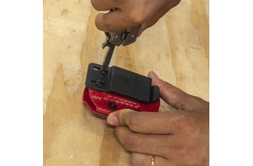 Image of StatGear Kydex Sheath for Leatherman Free P4, Carbon Fiber Red, LP4-CF-RED