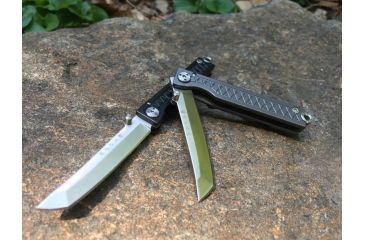 Image of StatGear Pocket Samurai, Titanium Keychain Folding Knife, Black PKT-BLK