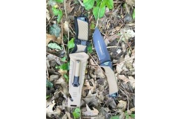 Image of StatGear Surviv-All Outdoor Knife with Firestarter, Sharpener and Cord Cutter, Brown 99416