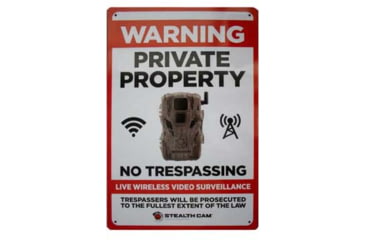 Image of Stealth Cam Stealth Live Wireless Video Surveillance Signs, STC-SIGN-LWVS