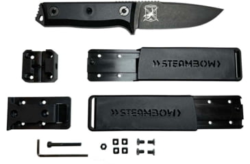 Image of Steambow K1 Knife, Dark Stonewashed Finish, Black, 480