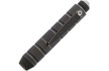 Image of Stedemon EDC Tactical Pen Black, Edc Tactical Pen, 2.88in Overall, Glass Breaker, Twist Off Cap, Comes With One Additional Standard Black Ink Refill, Titanium Construction, Black, Black, P01BLC