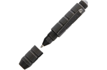 Image of Stedemon EDC Tactical Pen Black, Edc Tactical Pen, 2.88in Overall, Glass Breaker, Twist Off Cap, Comes With One Additional Standard Black Ink Refill, Titanium Construction, Black, Black, P01BLC