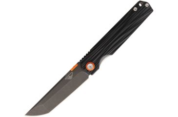 Image of Stedemon SHY IV Linerlock Folding Knife,4in,S35VN Steel,Standard Edge,Modified Tanto,Black Stonewash,Black,G10 Waterflow Handle STESHY03