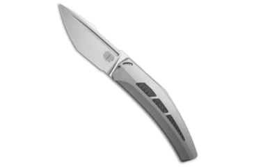 Image of Steel Addiction Knives Tashi Bharucha + Lee Williams Large Krypton Knife BB Ti/CF 3.6" Satin, Black/Gray, Elmax, adult, BHQ-219997