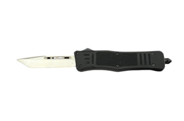 Image of Steel River Knives MT620 Lightweight Automatic Folding Knife, 3.75in, D2 Steel, Tanto Blade, Aluminum Black Handle, MT620BULT