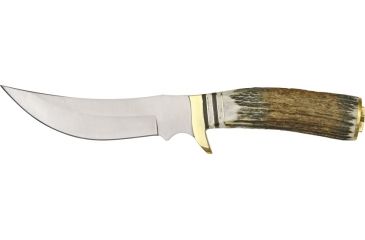 Image of Steel Stag Mountain Hunter Fixed Knife, SS Blade, Genuine stag round design handle SS7005