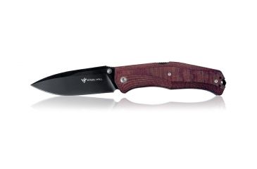 Image of Steel Will Gekko Drop Point Folding Blade 8.98 in OAL, Maroon 1505