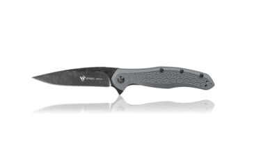 Image of Steel Will Intrigue Folding Knife, 3.27 inch, D2 Steel, Drop Point, Gray, FRN Handle, Stainless Steel F45M-15