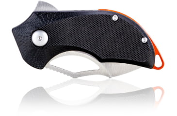 Image of Steel Will Kobold Folding Knife, 1.75in, D2, Drop Point, Satin Blade, G10 Anodized Handle, Black, SWF66-16