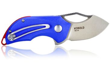 Image of Steel Will Kobold Folding Knife, 1.75in, D2, Drop Point, Satin Blade, G10 Anodized Handle, Blue, SWF66-14