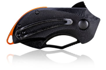 Image of Steel Will Kobold Folding Knife, 1.75in, D2, Drop Point, Stonewashed Black Blade, G10 Anodized Handle, Black, SWF66-04