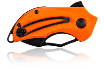 Image of Steel Will Kobold Folding Knife, 1.75in, D2, Drop Point, Stonewashed Black Blade, G10 Anodized Handle, Orange, SWF66-22