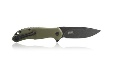 Image of Steel Will Lanner Folding Knife, 3.75in D2 Steel Blade, Black Coated, Green Handle F35-33