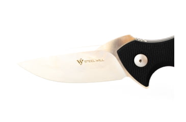 Image of Steel Will Plague Doctor Folding Knife, 8.35in, D2, G10, Liner Lock, Silver Steel/Black, F16M-01