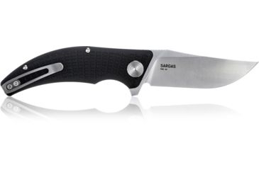 Image of Steel Will Sargas Folding Knife, 3.25in, D2, Clip Point, Satin Blade, G10 Anodized Handle, Black, SWF60-10