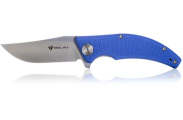 Image of Steel Will Sargas Folding Knife, 3.25in, D2, Clip Point, Satin Blade, G10 Anodized Handle, Blue, SWF60-11