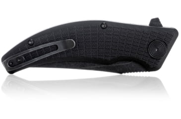 Image of Steel Will Sargas Folding Knife, 3.25in, D2, Clip Point, Stonewashed Black Blade, G10 Anodized Handle, Black, SWF60-08