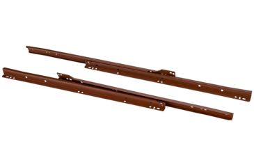 Image of Steelex 12in Euro-style Self-Closing Drawer Slides, Brown D4304