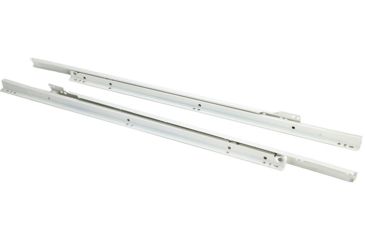 Image of Steelex 24in Euro-style Self-Closing Drawer Slides, White D4318