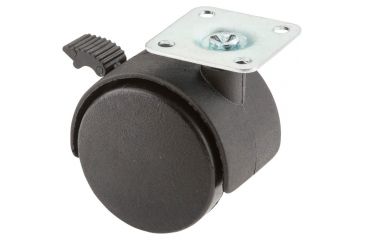 Image of Steelex 2in Nylon Swivel Caster, Plate Mount with Lock D2634