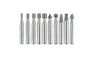Image of Steelex Plus Diamond Grit Burr Set, 150 Grit, 10 pc., 1/4in. Shank D2470
