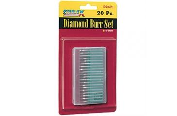 Image of Steelex Plus Diamond Grit Burr Set, 150 Grit, Mini Set, 20 pc., 1/8in. Shank D2471