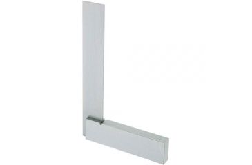 Image of Steelex Hardened Tempered Steel Precision Square, Polished, 4 in. Blade Length, 3 in. Beam Length D3383