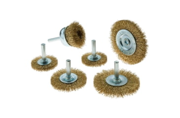 Image of Steelex Plus 6 pc. Brass Coated Wire Brush Set D2290