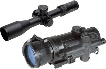Image of Steiner M5Xi Military 3-15x50 mm Rifle Scope, 34 mm Tube, First Focal Plane, Black, Matte, Red Mil-Dot Reticle, Mil Rad Adjustment, w/ Armasight CO-MR Ghost MG Night Vision System, 5572-KIT1