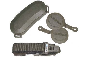Image of Included Accessories: Rain-Guard, Objective Covers, Strap