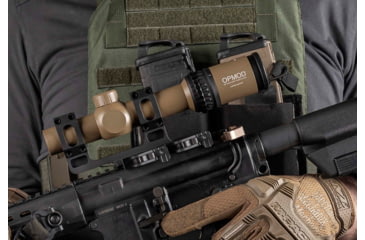 Image of Steiner OPMOD P4Xi 1-4x24mm Tactical Illuminated Rifle Scope, 30mm Tube, Second Focal Plane P3TR Reticle, FDE, 5203