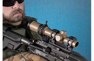 Image of Steiner OPMOD P4Xi 1-4x24mm Tactical Illuminated Rifle Scope, 30mm Tube, Second Focal Plane P3TR Reticle, FDE, 5203