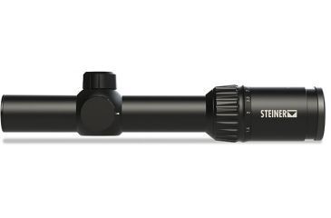 Image of Steiner P4Xi Rifle Scope, 1-4x24mm, 30mm Tube, Second Focal Plane, P3TR Reticle, Matte, Black, 5202
