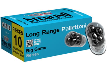 Image of Sterling 12 GA Long Range 1oz 2.75in Centerfire Shotgun Buckshot Ammo, 10 Rounds, 201.12.LSH