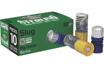 Image of Sterling Big Game 12 GA 1-5/32oz 2.75in Centerfire Shotgun Slug Ammunition, 10 Rounds, 201.12.TEK