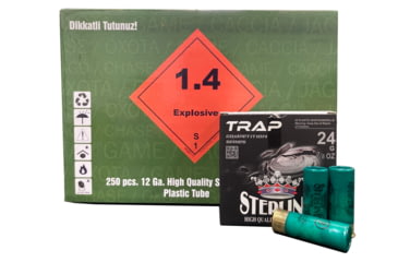 Image of Sterling Competition 12 Gauge 24 Grain 2 3/4in #8 Trap Shotgun Slugs Ammo, 250 Rounds, 8698779966911