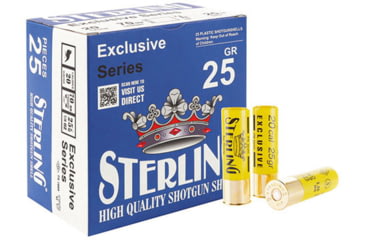 Image of Sterling Exclusive Series 20 Gauge 25 Grain 2 3/4 in Number 8 Shotgun Ammo, 25 Round, 8698779960902