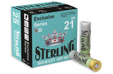 Image of Sterling Exclusive Series 28 Gauge 21 Grain 2 3/4 in Number 8 Shotgun Ammo, 25 Round, 8698779969127