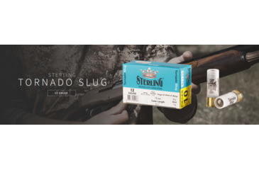 Image of Sterling Sterling Tornado Slugs 12Ga 1 oz 2 3/4in Centerfire Shotgun Slug Ammunition, 10 Rounds, 96045
