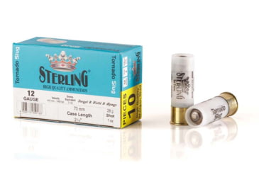 Image of Sterling Sterling Tornado Slugs 12Ga 1 oz 2 3/4in Centerfire Shotgun Slug Ammunition, 10 Rounds, 96045