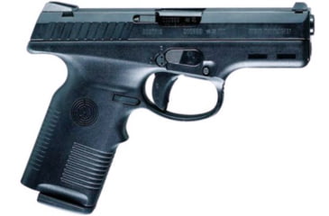 Image of Steyr M-Series Pistol, 9mm Luger, 4 in barrel, black polymer frame, integrated polymer grip, recoil operated semi-automatic, triangular/trapezoid, 14 round magazine, M-Series-1-FRRMPG
