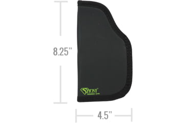 Image of Sticky Holsters LG-6L Holster Modified for Laser, 5 inch Barrel w/ Laser Or Light, Glock 20/21, Hk 45/P30L, S&amp;W M&amp;P 45, Ambidextrous, Black, Large, LG6LMODLS