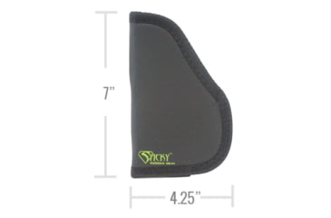 Image of Sticky Holsters MD-4 Gen 1 Modified for Laser Medium Sticky Holster, Glock 26/27, S&amp;W M&amp;P 9c/40c/ Rug SR 9c/40c w/ Laser or Light, Black, Medium, STICKYMD-4GEN1LASER