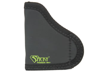Image of Sticky Holsters SM-3 Holster, S&amp;W Bodyguard, Rug Lcp, Sig P238, Taurus Tcp w/Laser Or Light, Ambidextrous, Black, Small, SM-3