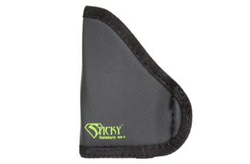 Image of Sticky Holsters SM-5 Holster Modified for Laser, Glock 42, Sig P365, P938 W/ Laser Or Light, Ambidextrous, Black, Small, SM-5 Modified for Laser