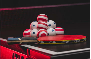 Image of STIGA 1-Star Stars And Stripes Balls, Red, White &amp; Blue, T1471