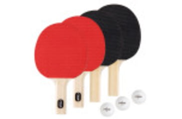 Image of STIGA Classic 4-Player Table Tennis Racket Set, Red/Black, T1335