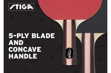 Image of STIGA Performance 2-Player Table Tennis Racket Set, Brown / Red, T1363